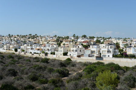 ORIHUELA, COSTA BLANCA, SPAIN - SEPTEMBER 21, 2018: Residential residences on the Costa Blanca in Orihuela. Spainのeditorial素材