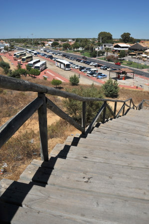 Car Parking in the resort town of Matalascanasのeditorial素材