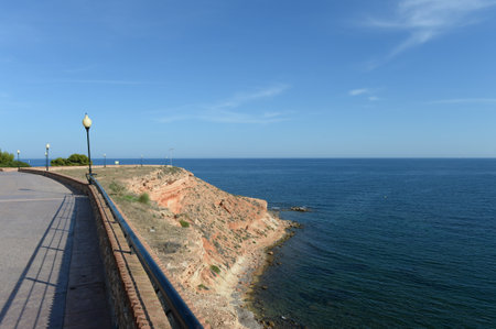 Walking road on the Costa Blanca in Orihuela. Spainのeditorial素材