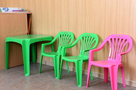 In the room of a mother and child at a bus station in Moscowのeditorial素材