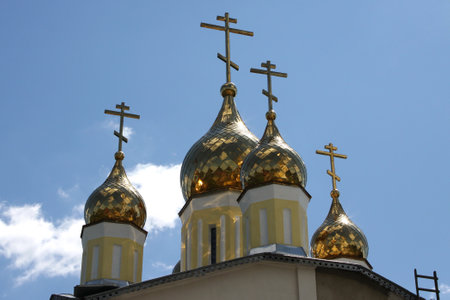 Church of the Nativity of the Virgin in Romodanov in the old part of Kalugaのeditorial素材