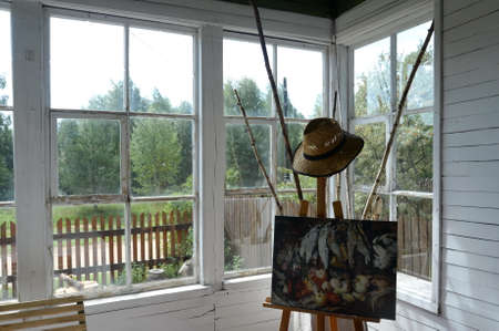 The museum "Dacha of the artist Konstantin Korovin" in the village of Okhotino, Yaroslavl regionのeditorial素材