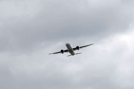 Demonstration flight of the new Russian twin-engine passenger aircraft MS-21-300 at the International Aviation and Space Salon MAKS-2021 in Zhukovskyのeditorial素材