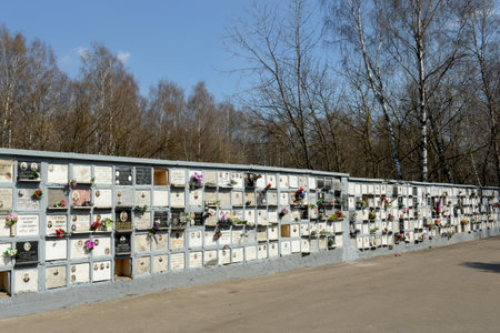 Columbarium at Vostryakov Cemetery in Moscow