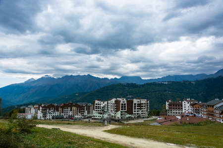 Views of ski resort Rosa Khutor, Krasnodar region, Russia, October 7, 2015.