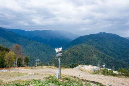 Views of ski resort Rosa Khutor, Krasnodar region, Russia, October 7, 2015.