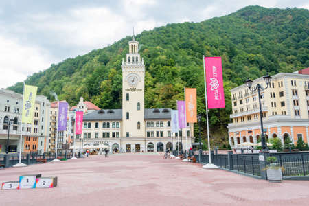Krasnaya Polyana (Rosa Khutor) is a unique ski resort in Russia near the city of Sochi, on 7 October...