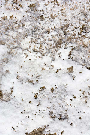 Amazing texture of the salt lake Baskunchak, Astrakhan region, Russia. の写真素材