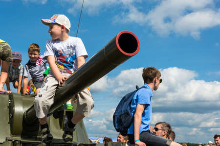 Ivanovo, Ivanovo region, Russia ? August 8, 2015: Patriotic festival open sky ? 2015 8 August 2015, Ivanovo, Ivanovo region, Russia.のeditorial素材