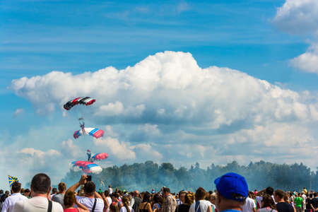 Ivanovo, Ivanovo region, Russia - August 8, 2015: Patriotic festival open sky - 2015 August 8, 2015, Ivanovo, Ivanovo region, Russia.のeditorial素材