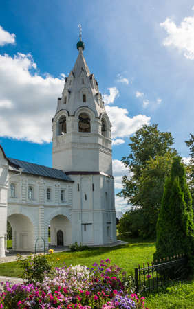 Belfry in the intercession convent in Suzdal, Vladimir region, Russia.のeditorial素材