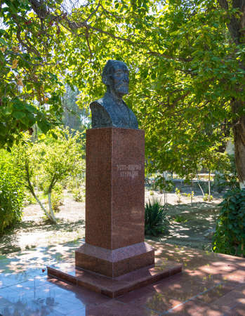 A monument to the architect Usta Shirin Shirin Muradov built a summer residence of the last Emir of Bukhara.のeditorial素材