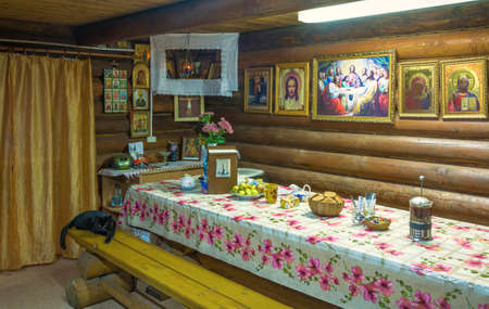 Icon of the Most Holy Theotokos, Ivanovo, Russia.のeditorial素材