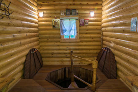 Heather on the River of the City of Kostroma, Kostroma Region, Russia.のeditorial素材