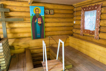 A holy source in honor of Rev. Varnava Vetluzhsky in Kazirovo, Vokhomsky District, Kostroma Region, Russia.のeditorial素材