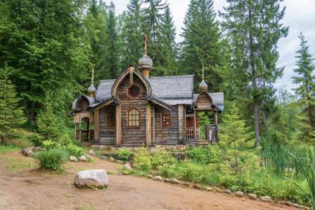 Holy spring of St. Irinarch the Recluse, Borisoglebsky District, Yaroslavl Region, Russia.
