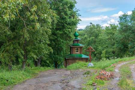 The Holy Spring of St. Nicholas the Wonderworker in the city of Tutaev, Yaroslavl Region, Russia.の写真素材
