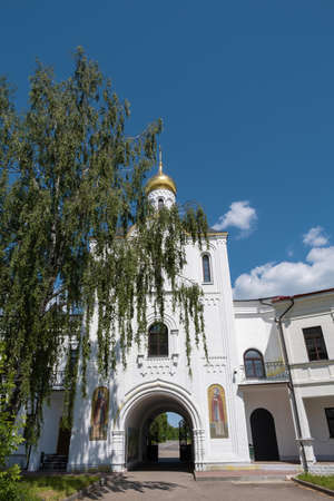 Varnitsky Trinity-Sergius Monastery in Yaroslavl Region, Rostov Veliky, Varnitsa village on a summer...