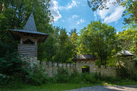Counter tower in the national life reserve near the village of Rogatino, Ivanovo region, Russia.