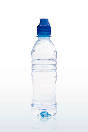 Water bottle against white background の写真素材