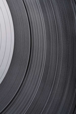 Surface of an old vinyl record. Macro shot, shallow depth of field. SDF.の写真素材