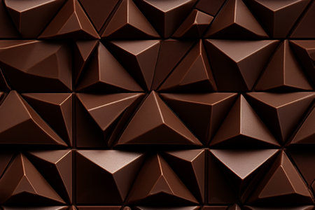 Dark Chocolate Background Top View Shapesの素材