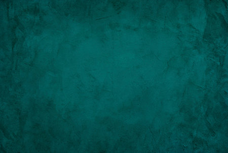Grunge Scratched Green Turquoise Abstract Wall Texture Backgroundの写真素材