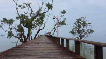lonely bridgeの写真素材