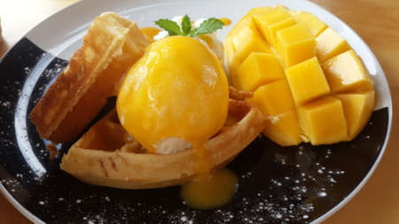 mango ice cream, Thailand