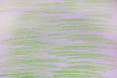 Bright green chalk marks on paper.の写真素材