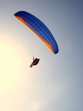 have fun in a parachuteの写真素材