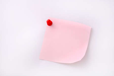 close up office supply note and the pinの写真素材