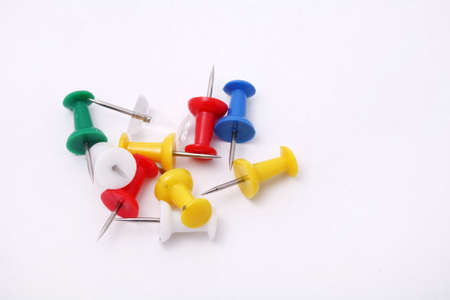 many of pins office supply, colr imageの写真素材