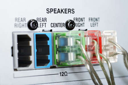 Back of a DVD playerの写真素材