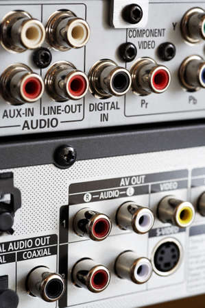 Back of a DVD playerの写真素材