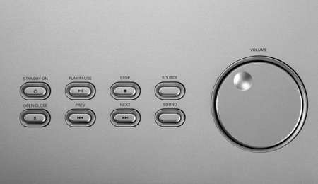 speaker volume control with buttonsの写真素材