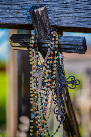 Hill of Crosses in Lithuaniaの写真素材