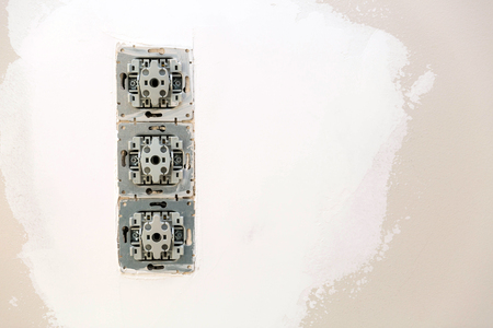 Repairing damaged light switches, installing new