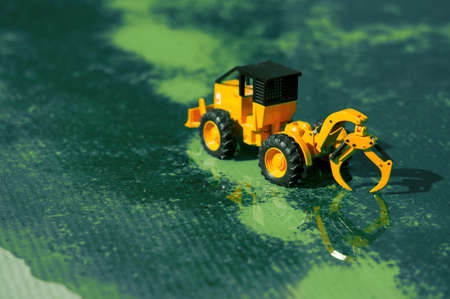 The Forklifts under renovation in the upper reaches of the Han   River.の写真素材