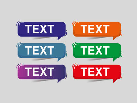 Flat design cta button collection Free Vectorのイラスト素材