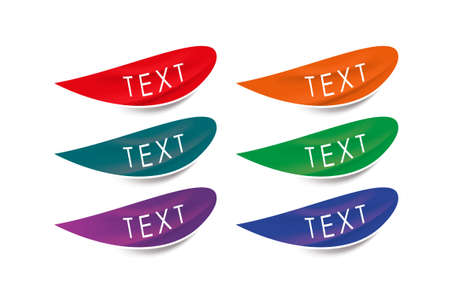 Glossy web buttons set in different colors Free Vectorのイラスト素材