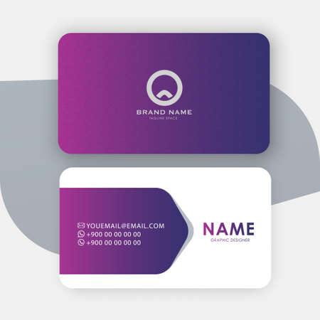 Clean style modern business card templateのイラスト素材