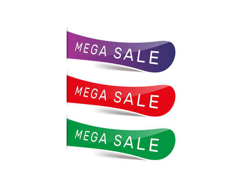 Mega Sale Button Vector EPSのイラスト素材