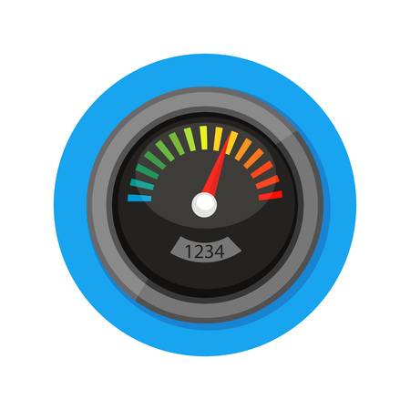 illustration of meter icon isolated on whiteのイラスト素材