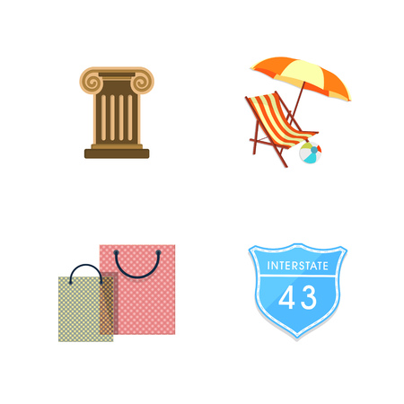 Travel Iconsのイラスト素材