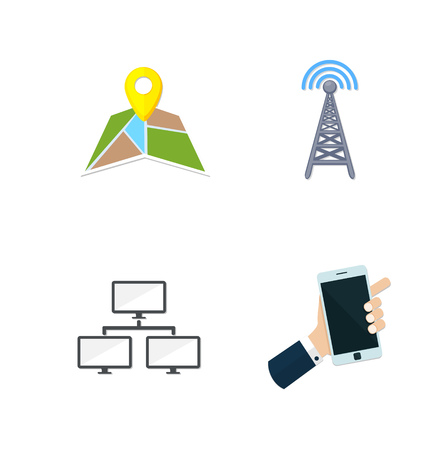 social media Iconのイラスト素材