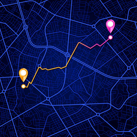 city map navigationのイラスト素材