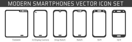 smartphone technology line icon vector illustration design isolated on white backgroundのイラスト素材