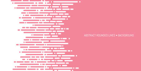Seamless Texture vector background with copy space, with regular rounded lines changing from white to pink.のイラスト素材