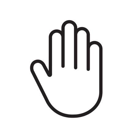 Human hand palm iconのイラスト素材